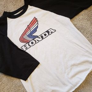 Vintage honda baseball t
